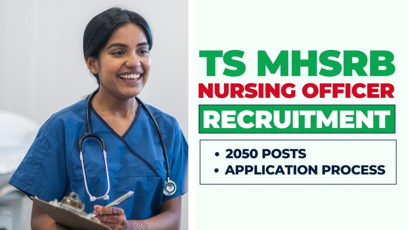 MHSRB Telangana Nursing Officer Recruitment 2024