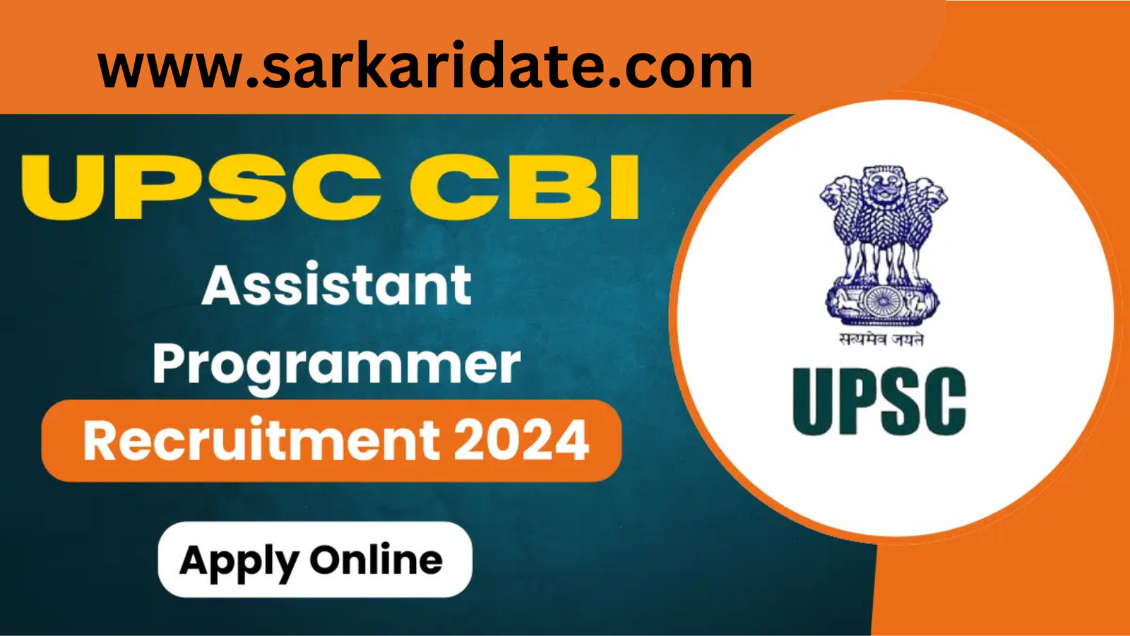 UPSC Assistant Programmer in CBI Recruitment 2024: Apply Online for 27 Posts