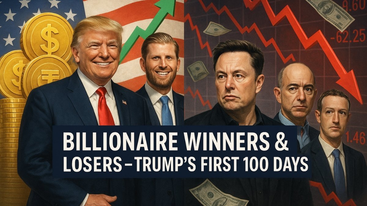 Billionaire Winners & Losers of Trump's First 100 Days
